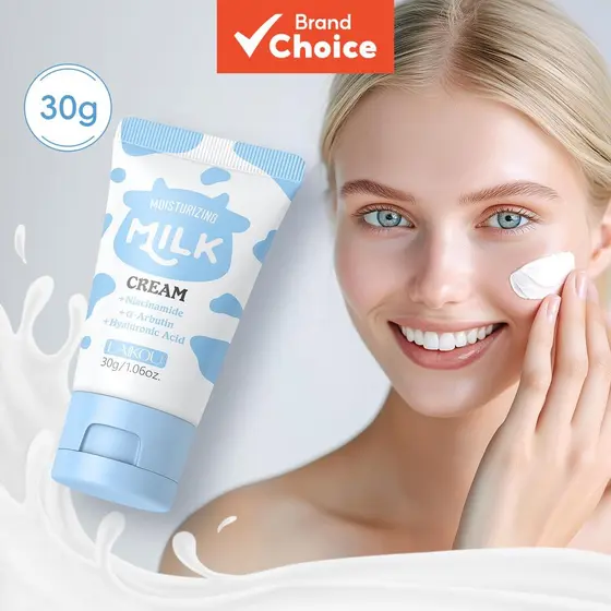  LAIKOU Creme de Leite Hidratante com Ácido Hialurônico Niacinamida Nutritivo Tom de Pele Uniforme 30g