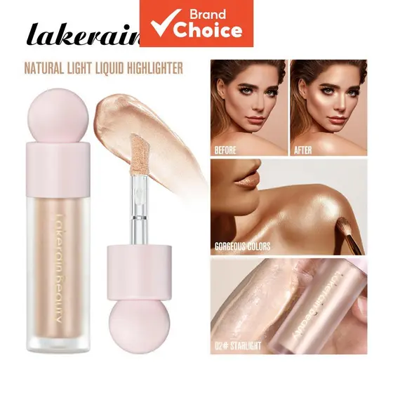 Lakerain Iluminador Líquido Luminizador Para Corpo Rosto Contorno Bronzer Brilho Beleza