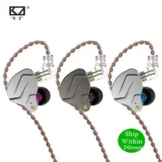 Fones de ouvido KZ ZSN PRO, com fio, intra-auriculares, híbridos 1DD+1BA em metal, HiFi esportivos com cancelamento de