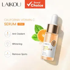  LAIKOU Vitamina C Sérum Califórnia Clareador Antioxidante Manchas Escuras Essência VC 17ml