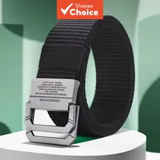 Cintos Masculinos Fivela Automática Liga Ultra Durável à Prova de Ferrugem Alça em Nylon Lona Casual Esportivo