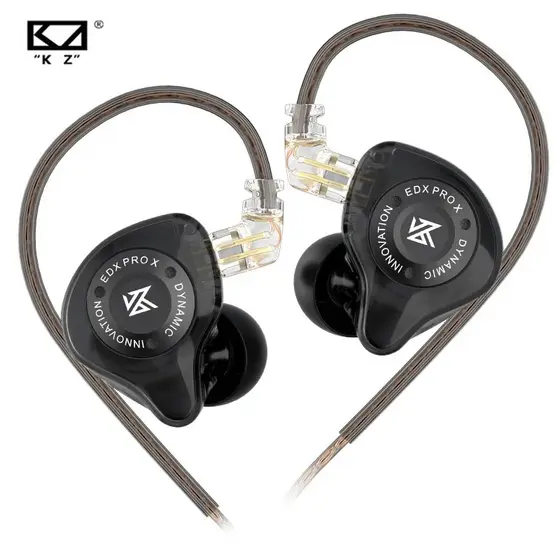 KZ EDX PRO X Fones De Ouvido Unidade Dinâmica HiFi Bass Com Cancelamento De Ruído Monitores De Música Esportiva Para Sma