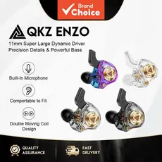 QKZ ENZO Fones de Ouvido Intra-Auriculares Dinâmicos, Som HiFi, Graves Potentes, Fones de Ouvido Com Fio