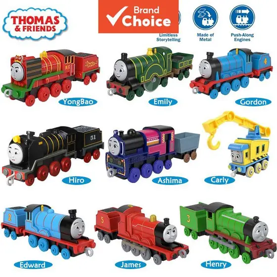 Thomas & Friends Gordon Yongbao , Motor Push-Along Com Macio , Conjunto De Metal Para Brincar De Fingir , Aniversário Id