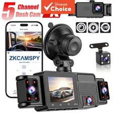 Painel WIFI Dash Cam 5 Lente 2k 360 °