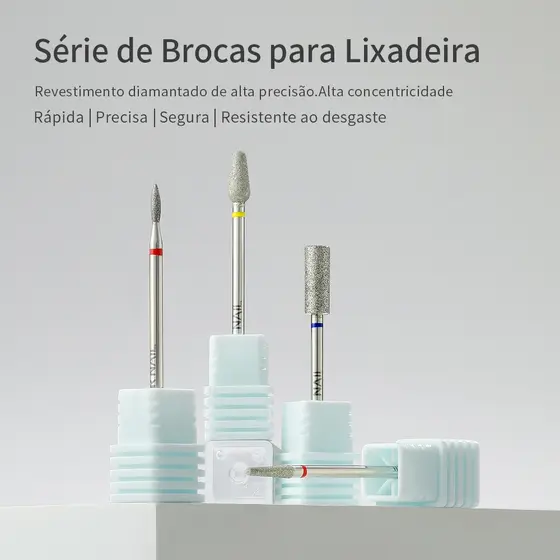 MR NAIL Broca Diamantada para Lixadeira Elétrica | BW046 BW047 BW049 BW050 | Uso Profissional