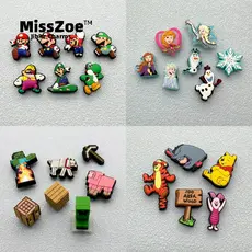 Miss Zoe Jibtz Disney Mickey Mouse hole bags Acessórios Stitch DIY Mario Meu Mundo