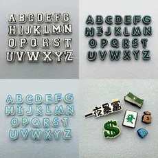 Miss Zoe Jibtz Inglês Carta Pé Acessórios Az 0-9 DIY Número