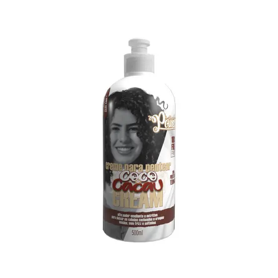Creme para Pentear Coco e Cacau Soul Power - Deixa os Cachos Soltos e Macios - 500ml