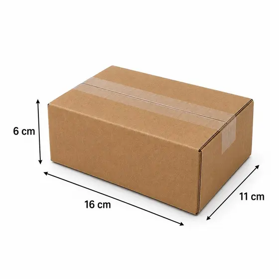 100 Caixas Papelão 16X11X6cm Pequenos Envios Ecommerce Montagem Rápida Kraft