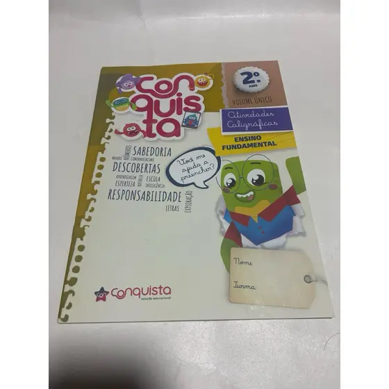Livro Conquista Atividades Caligráficas 2º Ano | Volume Único | Ensino Fundamental