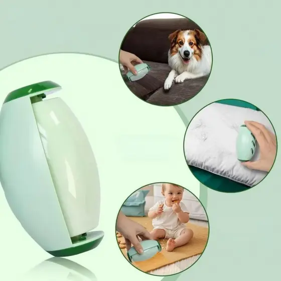 1/2 Rolo de Fiapos Lavável e Reutilizável com Adesivo Forte – Remove Poeira, Cabelo e Pelos de Animais com Eficiência