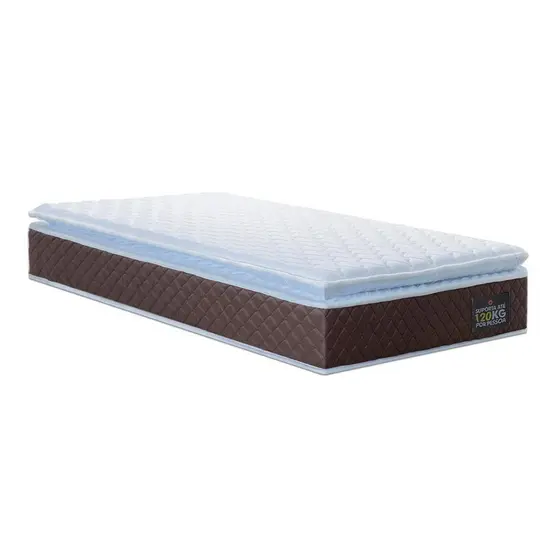 Colchão de Espuma D33 Pillow Top Ortopédico Comfort Luxo Solteiro 88cm