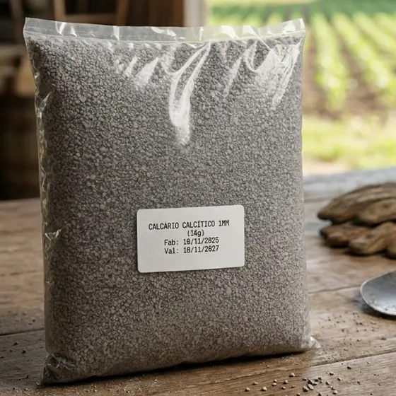Calcário Calcítico Granulado 1mm para Aves Fonte Natural de Cálcio Casca Resistente - Promoção !