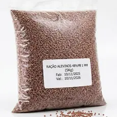 Ração Alevinos 48% Proteína (1mm) 1kg 3kg e 5kg | O Melhor Início Para Seus Peixes - Promoção !