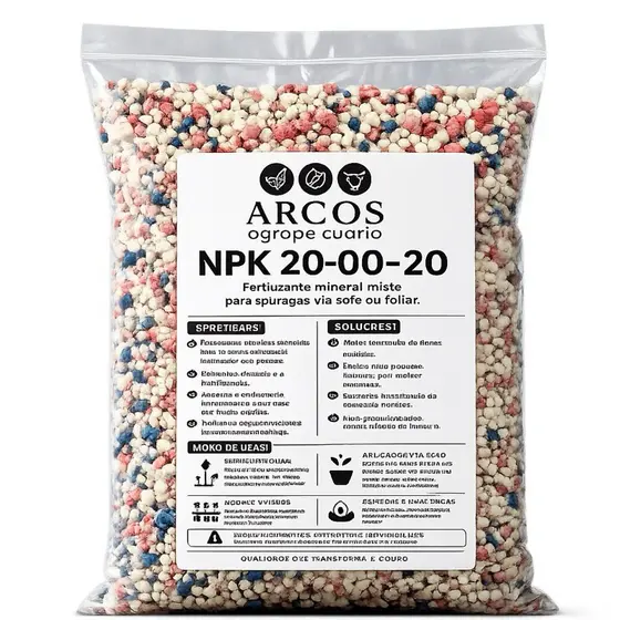 Adubo NPK 20-00-20  ORIGINAL sem misturas | Crescimento e Enchimento de Frutos | Resultado Garantido!