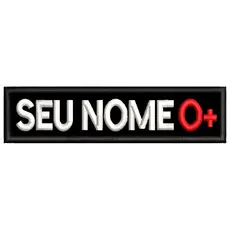 Tarjeta De Identificação Com Tipo Sanguíneo Personalizado com Fixação Nome de Guerra