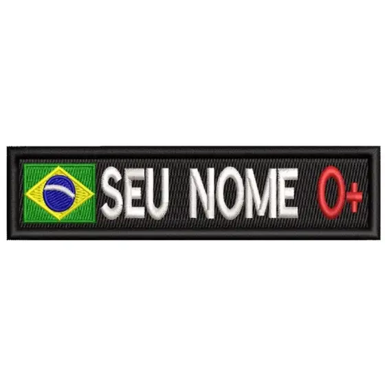 Sutache Tarjeta Bordada Identificação Bandeira Do Brasi