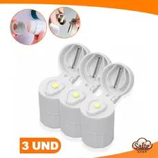 Kit 3 Und Porta Comprimido Com Cortador Multiuso Amassador Armazenamento Duplo Pratico e Util