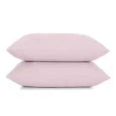 Jogo de Fronha Altenburg 2 Peças Malha Fio Penteado Rosé Natural