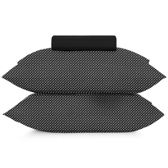 Jogo de Cama Solteiro Altenburg 2 Peças Toque Acetinado Slim Preto