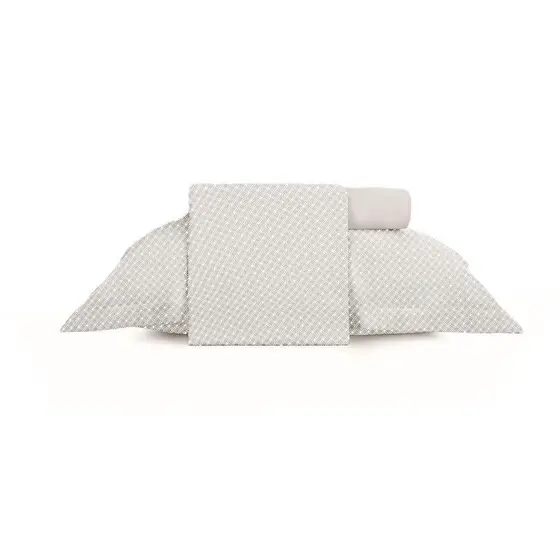 Jogo de Cama Completo Solteiro Altenburg Toque Acetinado Slim Porcelana