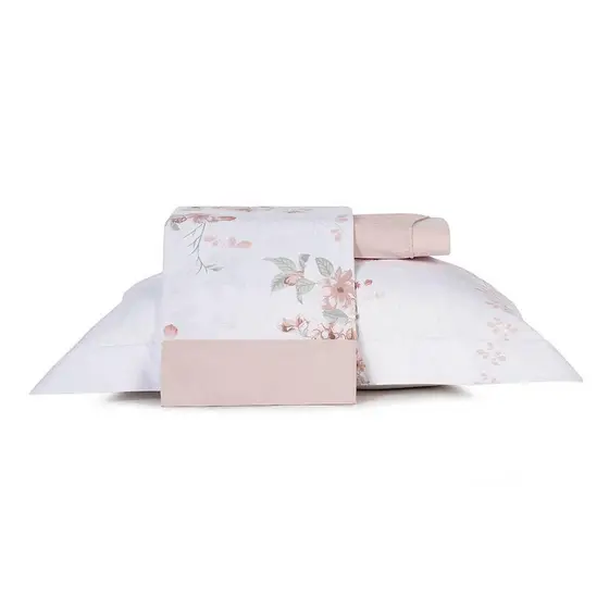 Jogo de Cama Solteiro King 4 Peças Altenburg Algodão Lux 200 Fios Liliflora