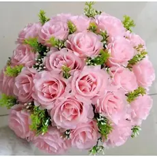 Buquê de rosas com folhagem C/24