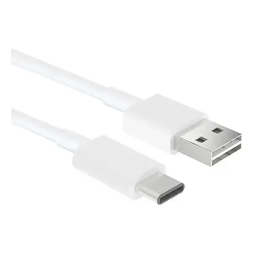 Cabo Usb Tipo C 1m Carga Rápida Branco Usb-a 3a Turbo Fast Branco