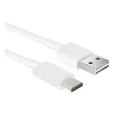 Cabo Usb Tipo C 1m Carga Rápida Branco Usb-a 3a Turbo Fast Branco