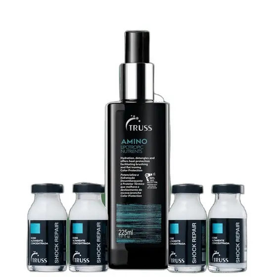 Kit TRUSS Alexandre Herchcovitch Amino Shock Repair (5 Produtos)
