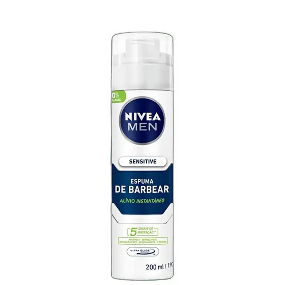 NIVEA MEN Sensitive - Espuma de Barbear 200ml BLZ