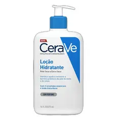 CeraVe para Pele Seca a Extra Seca - Loção Hidratante Facial e Corporal Sem Perfume 473ml