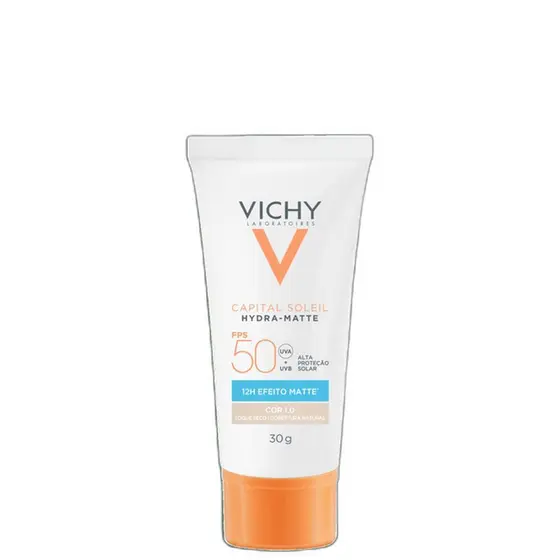 Vichy Capital Soleil Hydra-Matte FPS 50 Cor 1.0 - Protetor Solar 30g