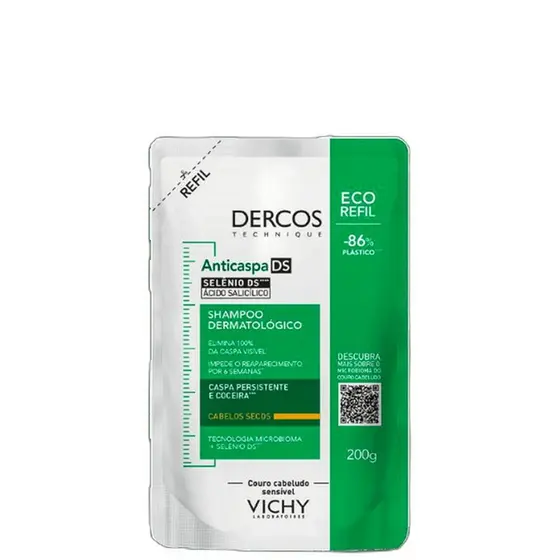 Vichy Dercos DS Cabelos Secos Refil - Shampoo Anticaspa Intensivo 200g