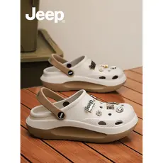 JEEP buraco sapatos femininos verão sandálias exteriores chinelos 2026 novo estilo sandálias de sola grossa feminino ant