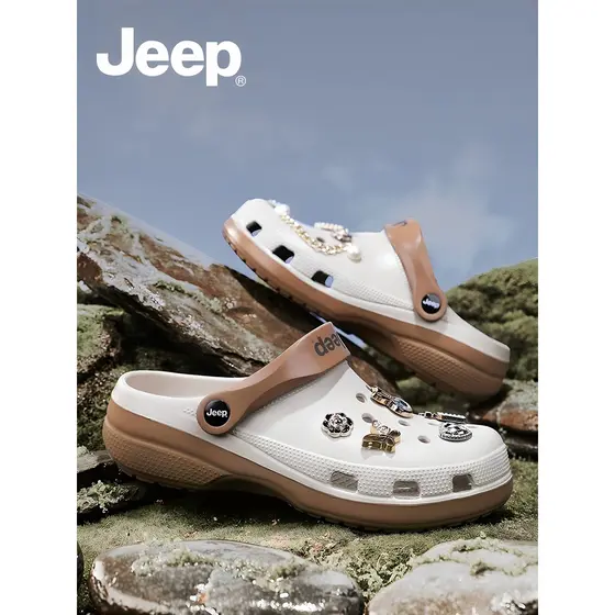 JEEP buraco sapatos femininos verão exterior Wear 2026 novo estilo chinelos femininos sandálias esportivas de verão anti