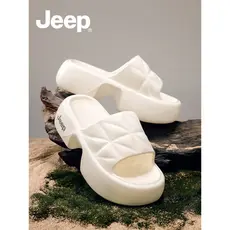 JEEP chinelos femininos verão exterior Wear 2026 novo estilo gigante sandálias de praia mulheres de sola grossa sandália