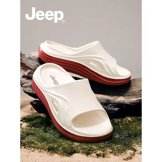 Jeep jeep chinelos femininos verão exterior Wear 2026 novo estilo senhoras sandálias de praia verão antiderrapante sandá