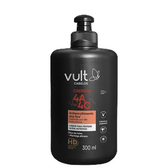 Vult Crespos 4A a 4C Creme de Pentear Ultra Nutritivo 300ml