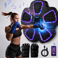 【ISTORY】Máquina De Boxe Alvo de boxe musical fitness Doméstico Música Alvo De Parede 9 modos