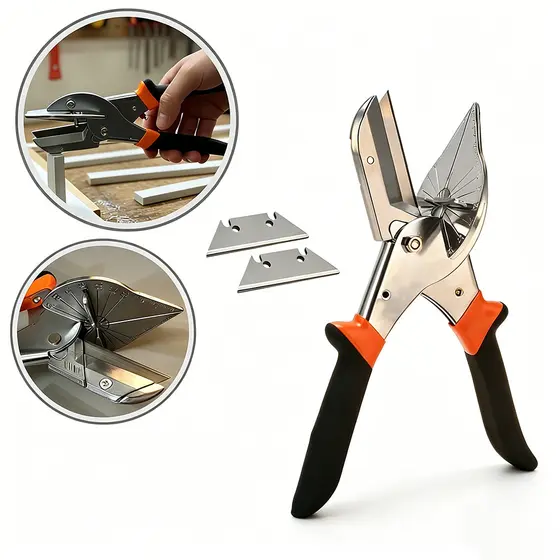 Tesoura Angular Ajustável 45° a 135° Corte Preciso para Artesanato, Moldura e Isopor