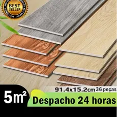 Adesivo 5㎡ Régua De Ajuste De Piso De Vinil Etiqueta Lavável De Madeira Autoadesiva 91cm x 15cm