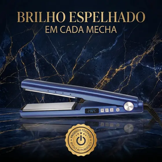 Prancha Chapinha Titanium 450F Bivolt Alisamento Controle Temperatura Sem Frizz Cabelo Liso Macio