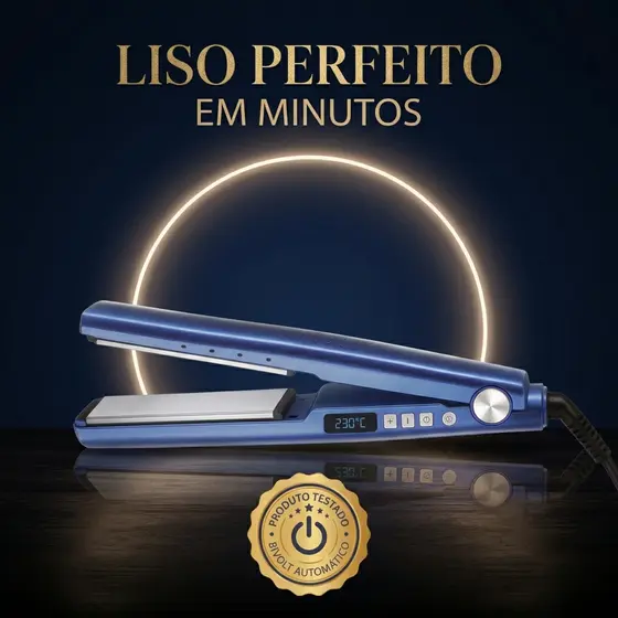 Chapinha Prancha Titanium 450F Bivolt Alisamento Rápido Controle Temperatura Cabelo Liso Macio