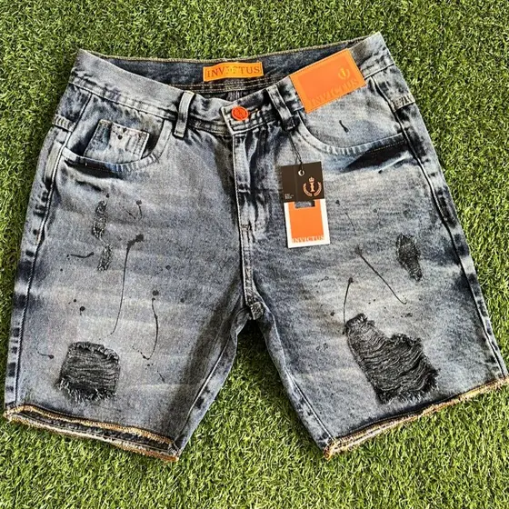 Bermuda Jeans Masculina Estilo Jogador Curta 100% Algodao e 100% Original