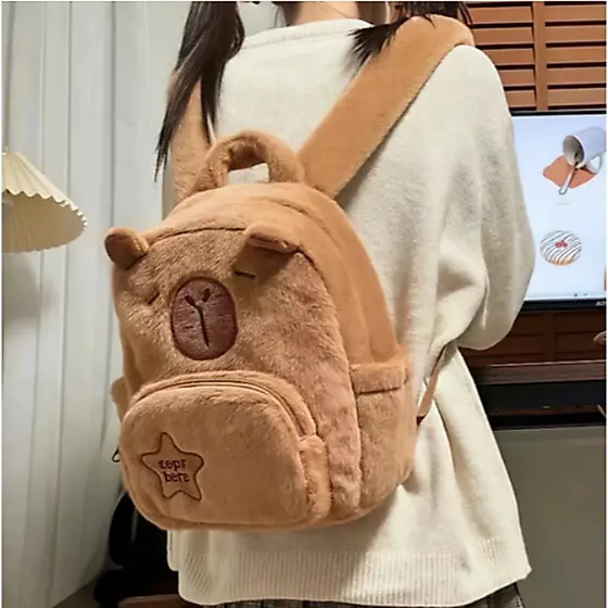 Mochila Escolar Capivara para Crianças – Estampa Divertida e Alta Qualidade