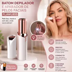 Batom Depilador e Aparador de Pelos Faciais - FLAWLBSS