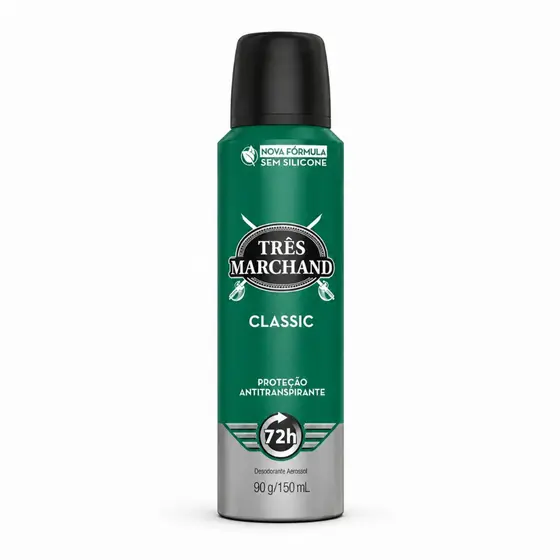 Desodorante Aerossol Classic Très Marchand - 150ml