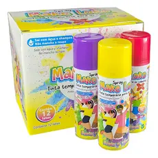 Tinta Temporária para Cabelo Spray 120ml Colorida – Visual Divertido para Festas e Eventos